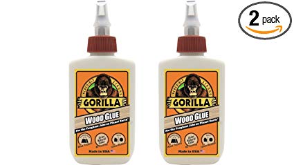 Gorilla Wood Glue, 4 ounce Bottle, (2 Pack)