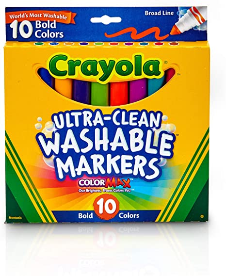 Crayola Ultraclean Broadline Bold Markers (10 Count)