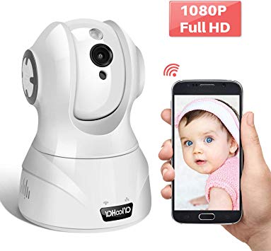 IP Camera WiFi 1080P YOHOOLYO Security Camera with Face Detection Cloud Motion Detection Alert 2-Way Audio Night Vision for Baby/Elder/Pet/Nanny Monitor