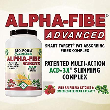 Alpha-Fibe Advanced ACD-3X Smart Weight Loss Slimming Complex for Men & Women (180 Fast-Acting Capsules) by Bio-Form Essentials