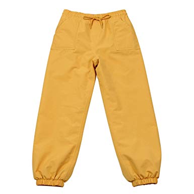 JAN & JUL Kids Water-Proof Soil-Repellent Puddle-Dry Rain Pants for Girls Boys