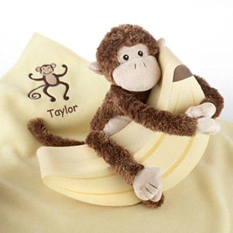 Baby Aspen Monkey Magoo and Blankie Too Gift Set (0-24 Months)