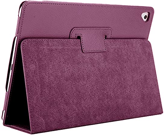 iPad Air 2 Case, iPad Air/Pro 9.7/iPad 2018/2017 Smart Cover Case PU Leather Slim with Auto Wake/Sleep Function Viewing and Writing Stand for Apple iPad Air/Pro(9.7")/iPad 2018/2017 9.7inch- Purple