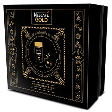 NESCAFÉ Gold Coffee Connoisseur Pack (NESCAFÉ Gold Blend 200g jar with Free Signature Glass Mug)