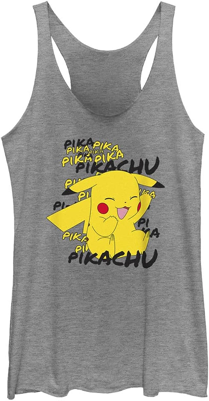 Pokemon Pikachu Cracks a Joke Women's Racerback Tank Top