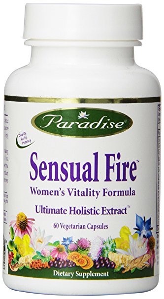 Paradise Herbs Vegetarian Capsules, Sensual Fire Womens Libido, 60 Count