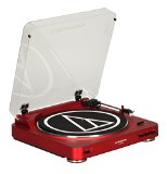 Audio Technica AT-LP60RD Fully Automatic Stereo Turntable System Red