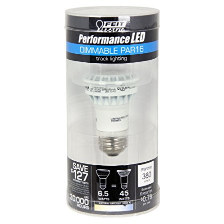 Feit PAR16/DM/5K/LED PAR16 Dimmable Performance LED, 5000K, 45W Equivalent