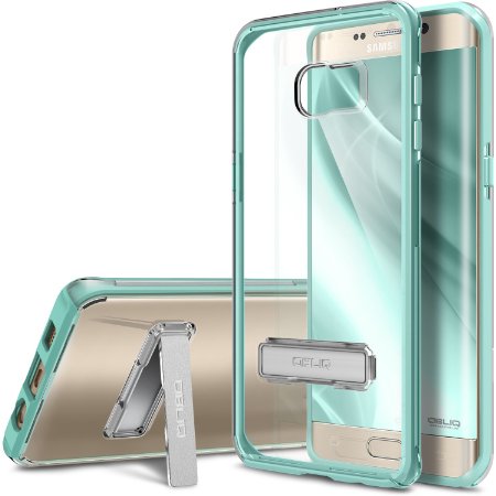 Galaxy S6 Edge Plus Case OBLIQ Naked ShieldMint - with Kickstand Thin Slim Fit TPU Bumper Hard Hybrid Shock Resist Protective Crystal Clear Cover for Galaxy S6 Edge