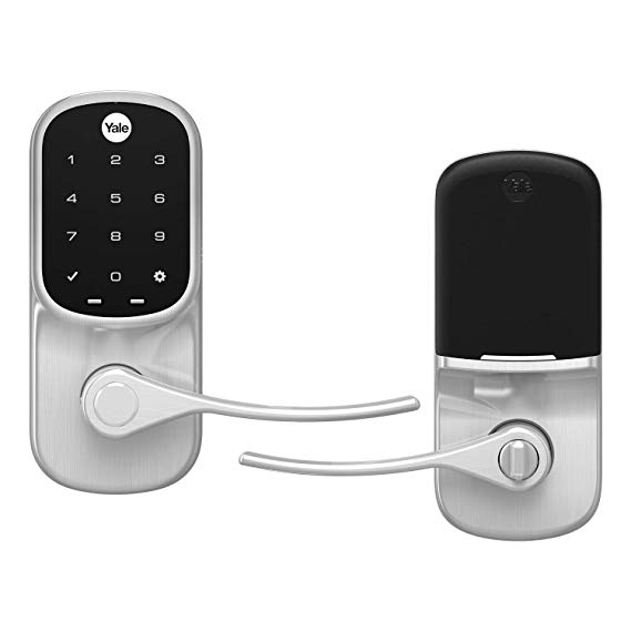 Yale Security YRL256-NR-619 Assure Key Free Touchscreen Lever Lock, Satin Nickel