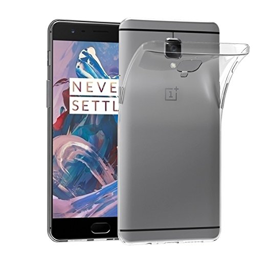 Oneplus 3 / Oneplus 3T Case, iVoler Ultra-Thin [Crystal Clear] Premium Shock-Absorption / Slim Fit / NO Bulkiness Soft Flexible TPU Protective Cover Case for Oneplus 3 / Oneplus 3T