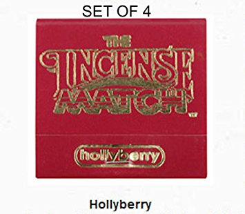 Incense Matches: Set of 4 Scented Match Books, HollyBerry