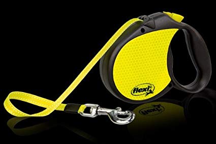 Flexi Retractable Neon Dog Lead, Large Size Leash, Tape 5m, for a Dog up to 50kg by Flexi