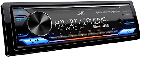 JVC KD-X470BHS Digital Media Receiver Bluetooth, USB, HD Radio, 13-Band EQ, SiriusXM Ready, Compatible with Amazon Alexa