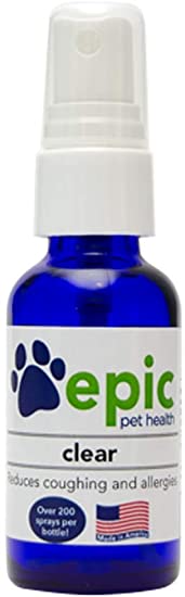 Clear Natural Odorless Electrolyte Pet Supplement That Reduces Allergies and Coughing. Made in USA