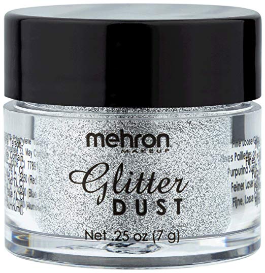 Mehron Makeup GlitterDust (.25 oz) (Silver)