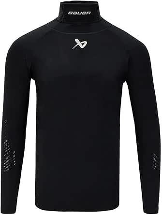 Bauer Hockey Neck Protect Long Sleeve Shirt, Senior