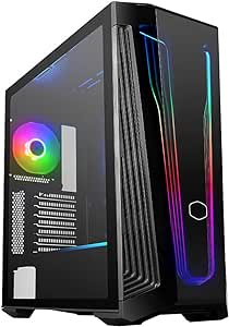 Cooler Master MasterBox 540 - ARGB ATX Gaming PC Case, Mid-Tower Chassis with Tempered Glass Side Panel, 1 x 120mm ARGB SickleFlow Fan, Multiple Airflow Configurations, ARGB Controller Included