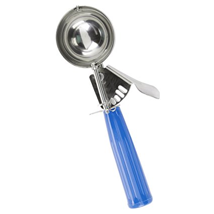 Tiger Chef Stainless Steel Scoop - 2 oz. Blue Ice Cream Scoop Disher - NSF Certified - All-purpose scoop for ice cream, frozen yogurt, cookie dough, meat balls, rice