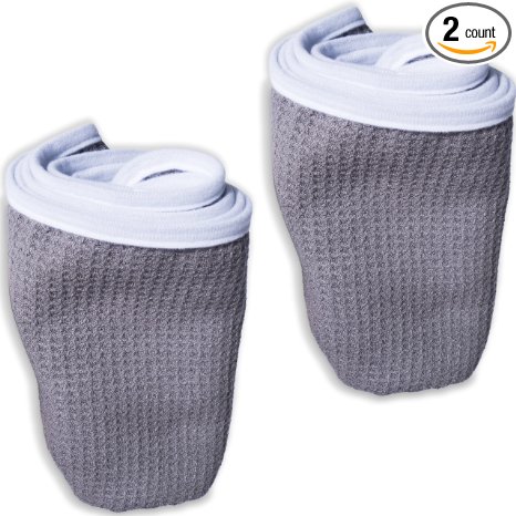 Fitness Gym Towels (2 Pack) for Workout, Sports and Exercise - Soft, Lightweight, Absorbent, Quick-drying, Odor-free, Machine-washable