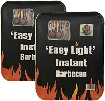 Disposable Charcoal Grill On The Go Ready to Use Easy to Light 2 Pack Product Name