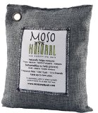 Moso Natural Air Purifying Bag 500g Charcoal Color Naturally Removes Odors Allergens and Harmful Pollutants Prevents Mold Mildew And Bacteria From Forming By Absorbing Excess Moisture Fragrance Free Chemical Free And Non Toxic Reuse For Up To Two Years