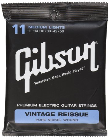 Gibson Vintage Reissue Electric Guitar Strings, Medium 11-50