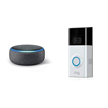 Ring Video Doorbell 2 plus Echo Dot Charcoal (at no additional cost)