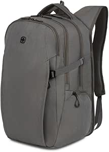 SwissGear 8182 Laptop Backpack, Light Grey Heather, 18 Inches