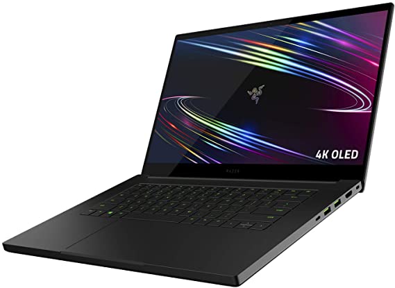 Razer Blade 15 Gaming Laptop 2020: Intel Core i7-10750H 6-Core, NVIDIA GeForce RTX 2070 Max-Q, 15.6" 4K OLED Touch, 16GB RAM, 512GB SSD, CNC Aluminum, Chroma RGB, Thunderbolt 3, Creator Ready, Black