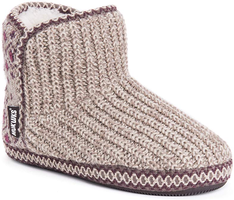 MUK LUKS Women's Leigh Bootie Slippers