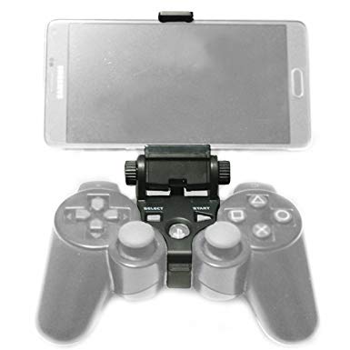 PS3 Android Phone Clamp, Megadream 180 Degree Adjustable Smartphone Game Clip Mount Stand Holder for Playstation 3 Controller & Samsung Galaxy S7 S6 S5 Note 6 5 Sony Xperia HTC LG - Max Clamp 6 inch