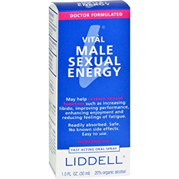 Liddell Homeopathic Energy Male - 1 fl oz - May Help Restore Sexual Function - Oral Spray - Doctor Formulated