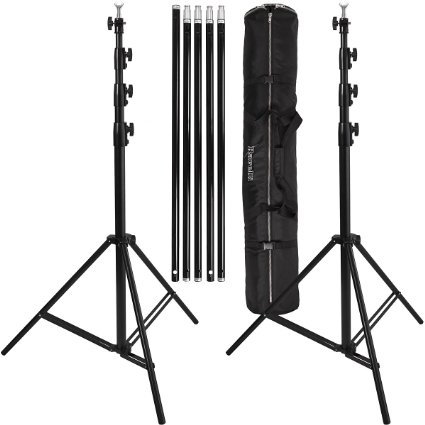 Ravelli ABSL Photo Video Backdrop Stand Kit 13' Tall x 15' Wide with Dual Air Cushion Stands and Bag
