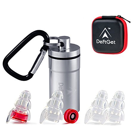 Ear Plugs Noise Reducing - High Fidelity Earplugs for Musician Concert Drummer Percussion DJ and Sleeping Noise Cancelling - Reusable Comfortable Silicone Protection from Loud Sounds