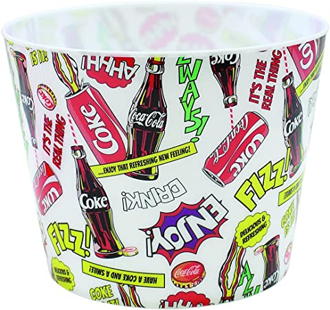 Tablecraft CC401 Coca-Cola Popcorn/Snack Bucket"Pop!", Red