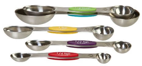 Prepworks by Progressive Snap Fit Measuring Spoons, Stainless Steel - Set of 5