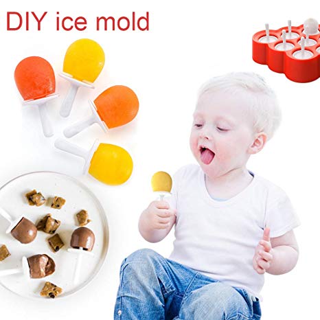 Aogist Reusable ice mold, DIY Ice Cream Maker Kit and Candy Chocolate Mould for Kids, Adults