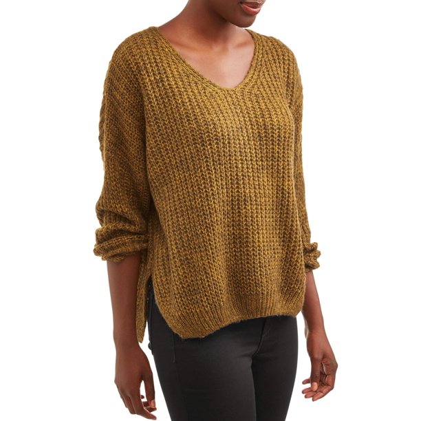 Women's V-Neck Pullover Sweater
