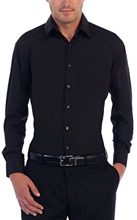 Gioberti Men's Long Sleeve Solid Dress Shirt