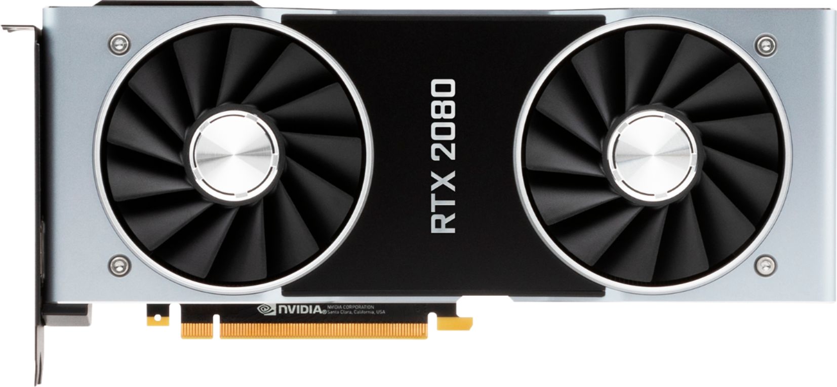 NVIDIA - GeForce RTX 2080 Founders Edition 8GB GDDR6 PCI Express 3.0 Graphics Card