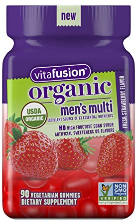 Vitafusion Men’s Organic Gummy Multivitamin 90ct