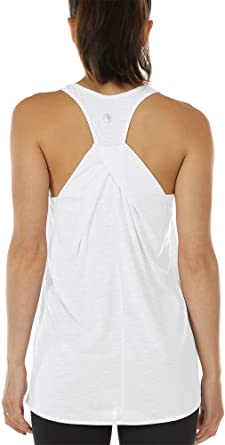 icyzone Workout Tank Shirts for Women - Athletic Exercise Yoga Gym Tops, Womens Muscle Tank