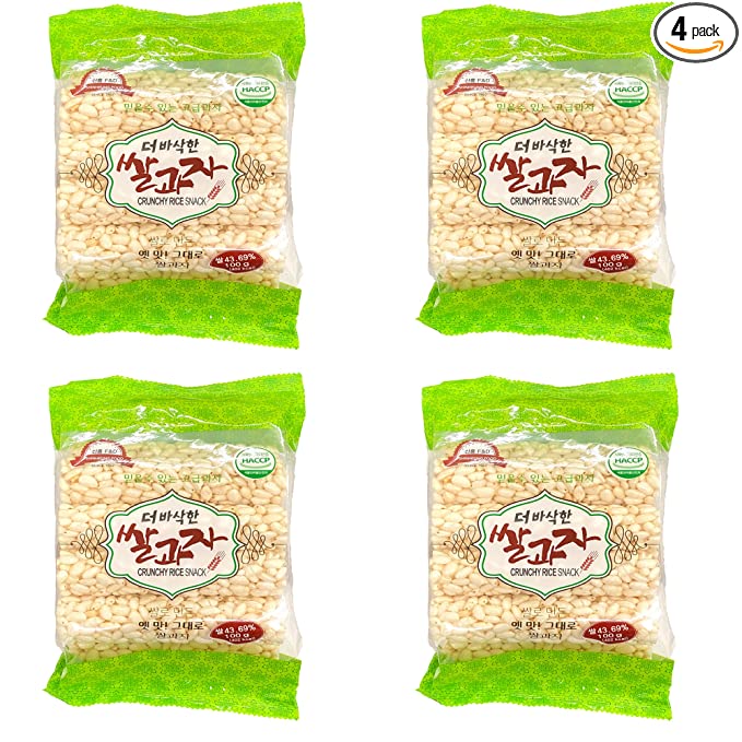 Sweet Crunchy Rollers Rice Snacks – Puff Stick Puffed Bars Rice Snack Multi Pack 3.5oz 36 Rollers (4 Packs of 9 Rollers) Gluten Free, Vegan