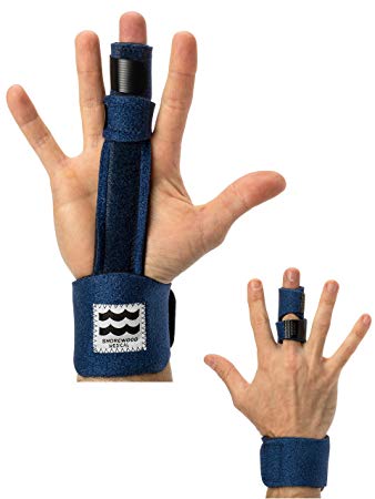 Trigger Finger Splint. Lightweight, Comfortable, Easy to Put On. Built-in Support Bar Shapes to Hand. Two Straps for Snug fit. Treats Trigger Finger, Mallet Finger, Arthritis, Tendonitis, Injury