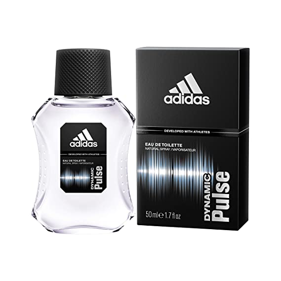 Dynamic Pulse Eau De Toilette Spray by Adidas, Developed with Athletes for Men, 3.4 Ounce