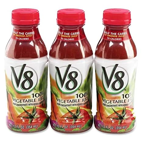 V8 Vegetable Juice, 12 oz. plastic bottle (12 pack)