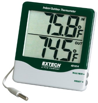Extech 401014 Big Digit IndoorOutdoor Thermometer