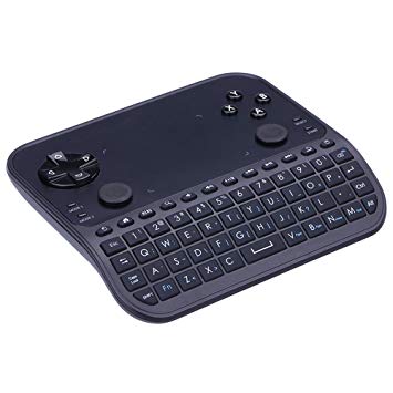 GAKOV Wireless Mini Keyboard 2.4G Keyboard Touchpad Mouse Combo- Mini 6-in-1 Smart Wireless gaming Keyboard with Touchpad/Handheld Remote Control for PC/Laptop/Smart TV/XBOX/HTPC/Windows