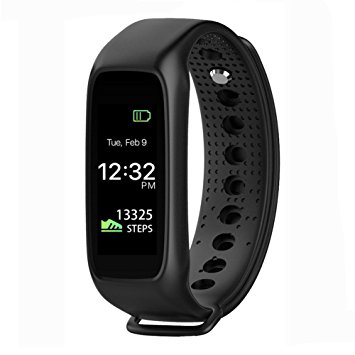 LEMFO L30T Wearable Waterproof Heart Rate Monitor Wirless Fitness Tracker Sport Wristband with Multi-Functions Activity Smart Bracelet Band Pedometer Watch for Andriod and iOS